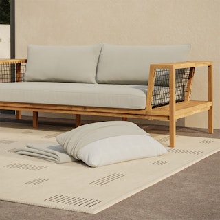 Callais Dravite Ivory Sofa Cushion Cover Set