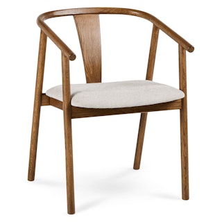 Fonra Dining Chair - Smoked Oak and Santolina Gray
