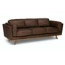 Timber 90" Leather Sofa - Charme Chocolat