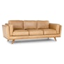 Timber 90" Leather Sofa - Charme Tan