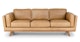 Timber Charme Tan Sofa - Gallery View 1 of 10.