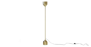 Barbell Brass Floor Lamp