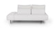 Divan Quartz White Right Chaise Lounge - Gallery View 7 of 11.