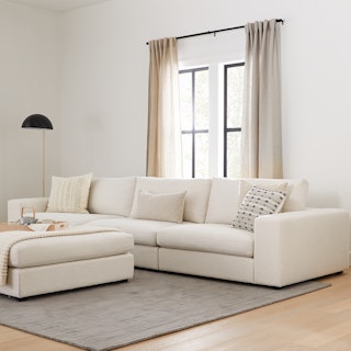 Beta 137" Modular Sofa - Quartz White