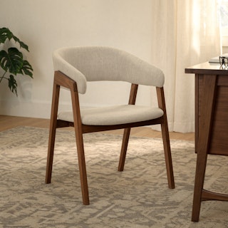 Josra Welsh Taupe Walnut Dining Chair