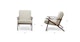 Otio Welsh Taupe Walnut Lounge Chair - Gallery View 11 of 11.