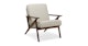 Otio Welsh Taupe Walnut Lounge Chair - Gallery View 1 of 11.