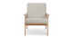 Otio Welsh Taupe Oak Lounge Chair - Gallery View 3 of 11.