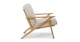 Otio Welsh Taupe Oak Lounge Chair - Gallery View 4 of 11.