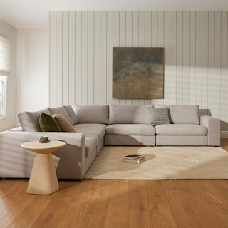 Beta 133.5" Modular Corner Sectional - Welsh Gray