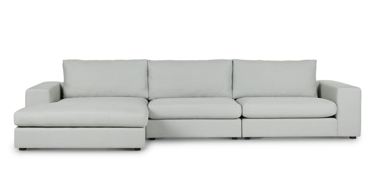 Beta Welsh Gray Left Chaise Sectional - Primary View 1 of 12 (Open Fullscreen View).
