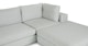 Beta Welsh Gray Right Modular Sectional - Gallery View 7 of 12.
