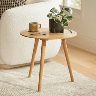 Amoeba Side Table - White Oak