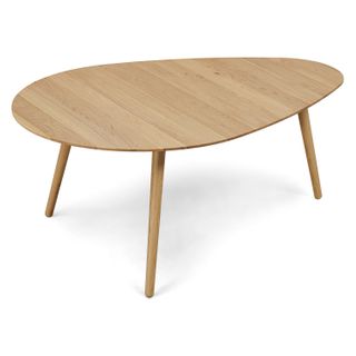 Amoeba 42.5" Coffee Table - White Oak