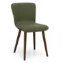 Sede Dining Chair - Walnut and Olio Green