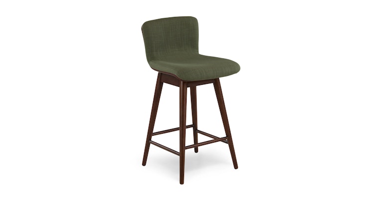Sede Olio Green Walnut Swivel Counter Stool - Primary View 1 of 12 (Open Fullscreen View).