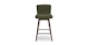Sede Olio Green Walnut Swivel Counter Stool - Gallery View 3 of 12.