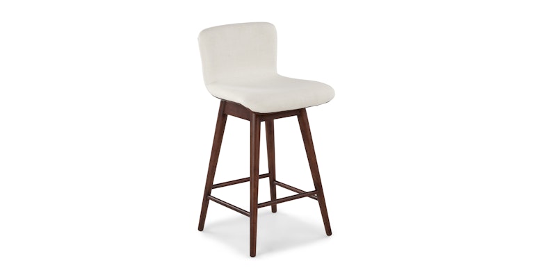 Sede Vintage White Walnut Swivel Counter Stool - Primary View 1 of 12 (Open Fullscreen View).