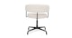 Renna Ivory Bouclé Office Chair - Gallery View 4 of 9.