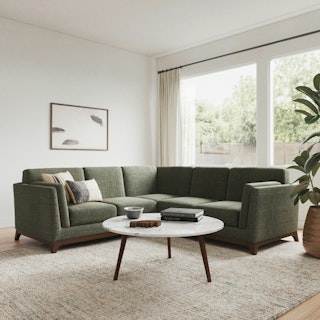 Ceni 88" Corner Sectional - Hemlock Green