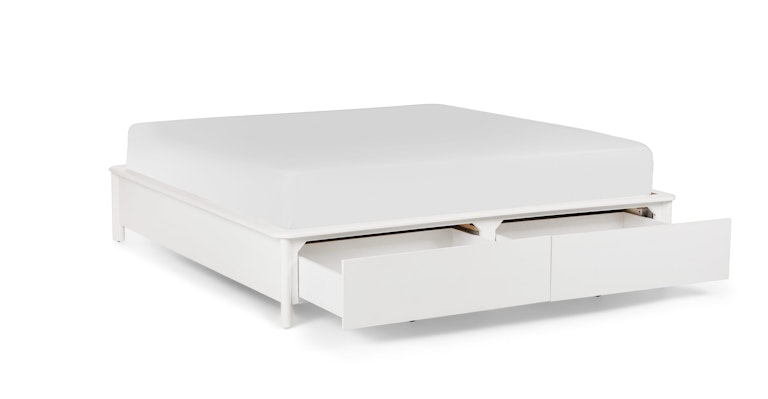 Pactera White King Storage Bed - Primary View 1 of 16 (Open Fullscreen View).