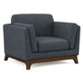 Ceni 39" Lounge Chair - Denim Blue