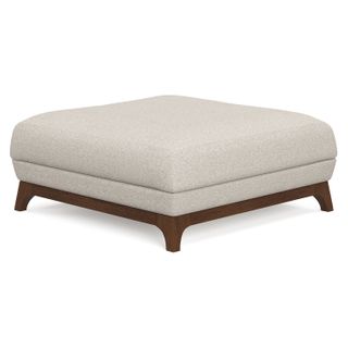 Ceni 35" Ottoman - Chalk Gray