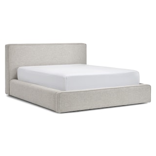 Cigar Queen Storage Bed - Birch Ivory