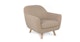 Gabriola Sandstone Wool Bouclé Lounge Chair - Gallery View 3 of 11.