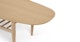 Lenia White Oak Oval Coffee Table - Gallery View 6 of 11.
