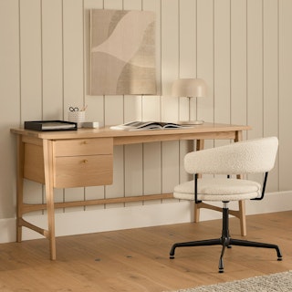 Krossa 58.5" Desk - White Oak