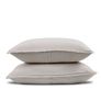 Leni Standard Cotton Gauze Sham Set - Light Taupe