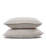 Leni Standard Cotton Gauze Sham Set - Light Taupe