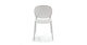 Dot White Stackable Dining Chair - Gallery View 3 of 8.