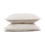 Alto King Linen Sham Set - Ivory White