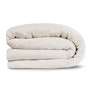 Alto Queen Linen Duvet Cover - Ivory White