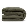 Alto Queen Linen Duvet Cover - Green