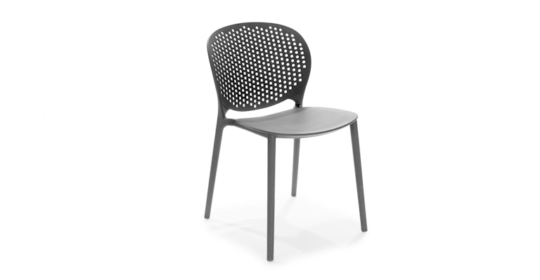 Dot Graphite Stackable Dining Chair - Primary View 1 of 11 (Open Fullscreen View).