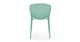 Dot Malibu Aqua Stackable Dining Chair - Gallery View 5 of 11.