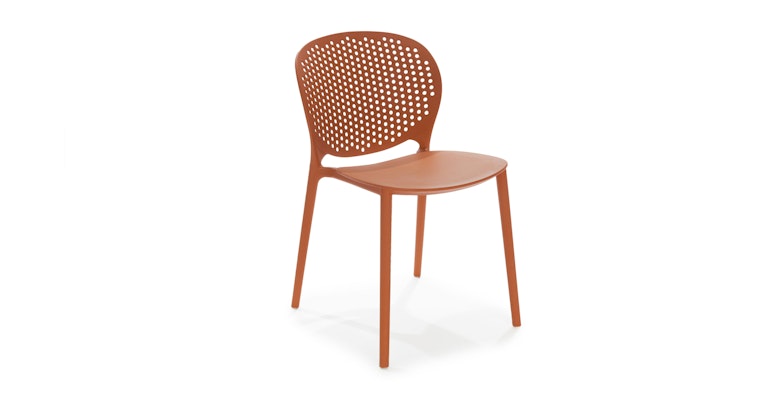 Dot Tanga Orange Stackable Dining Chair - Primary View 1 of 11 (Open Fullscreen View).