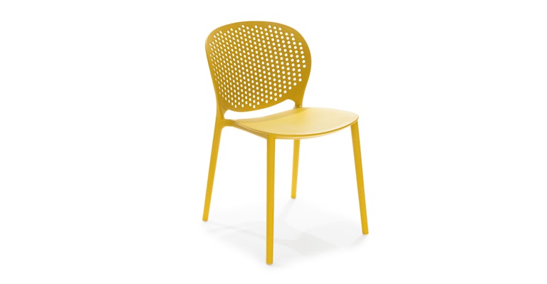 Dot Sun Yellow Stackable Dining Chair - Primary View 1 of 11 (Open Fullscreen View).