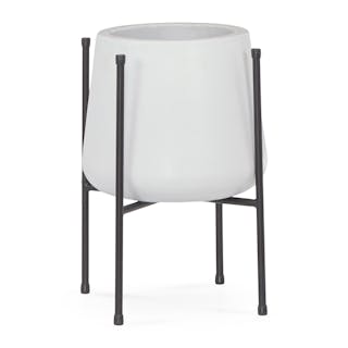 Tuva Narrow Indoor/Outdoor Planter Set - White