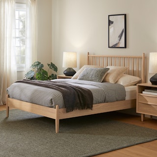 Lenia Full Bed - White Oak
