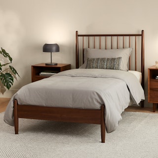 Lenia Twin Bed - Walnut