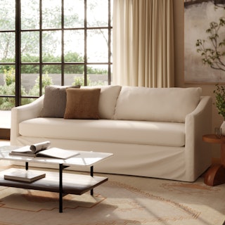 Landry 84.5" Slipcover Sofa - Fine White