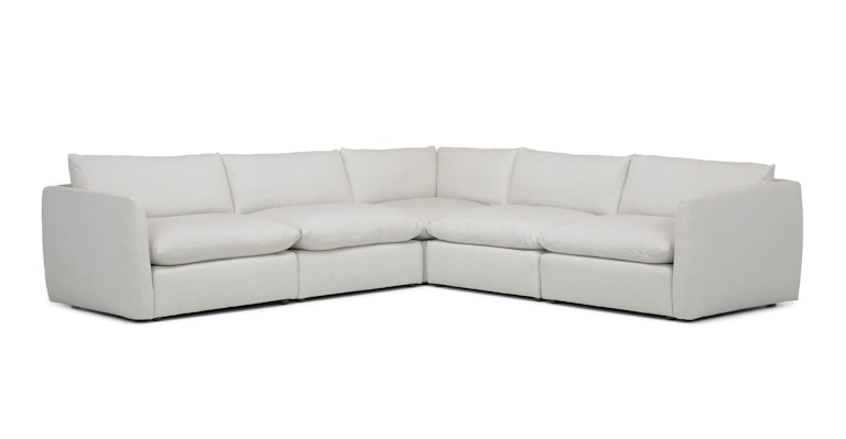 Leigh Silver Ivory Corner Sectional - Primary View 1 of 11 (Open Fullscreen View).