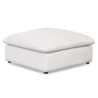 Leigh 41" Ottoman - Silver Ivory