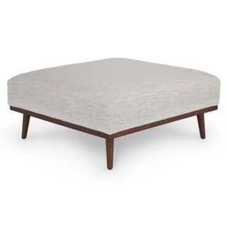 Rhett 38.5" Ottoman - Pepper Ivory