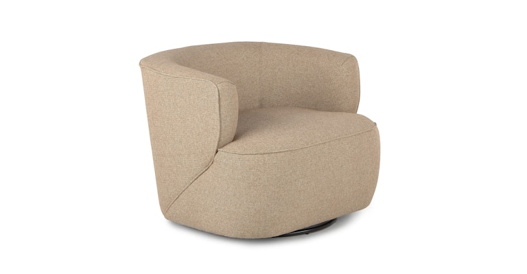 Mason Umber Tweed Swivel Chair - Primary View 1 of 13 (Open Fullscreen View).