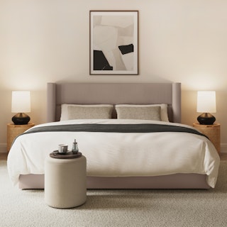 Calabri King Bed - Napa Quartz